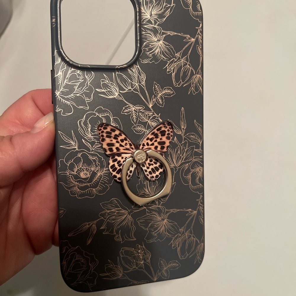 Velvet Caviar Black Floral Phone Case